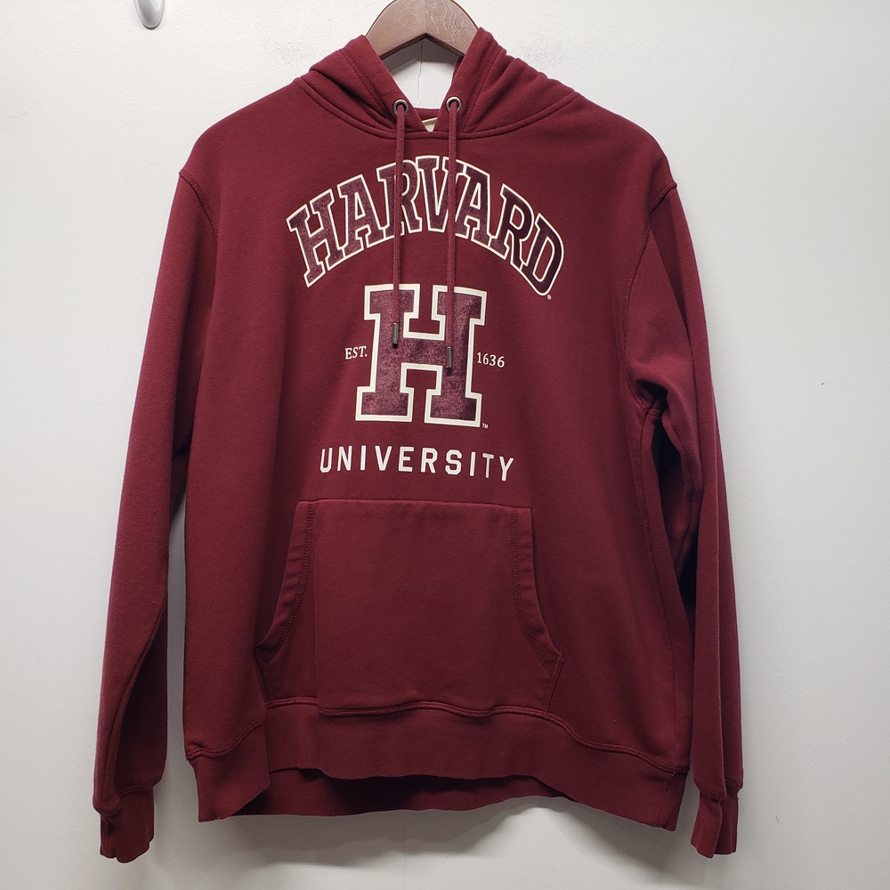 H&M Harvard University Maroon Hoodie Sweatshirts Large Unisex